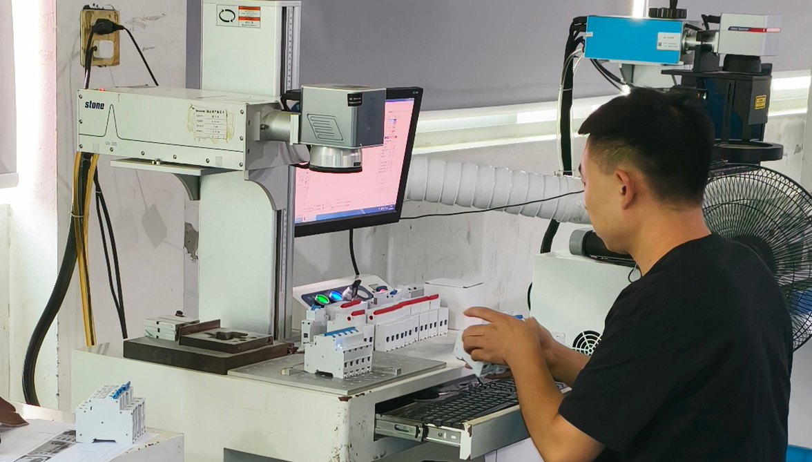 Laser marking of circuit protection components