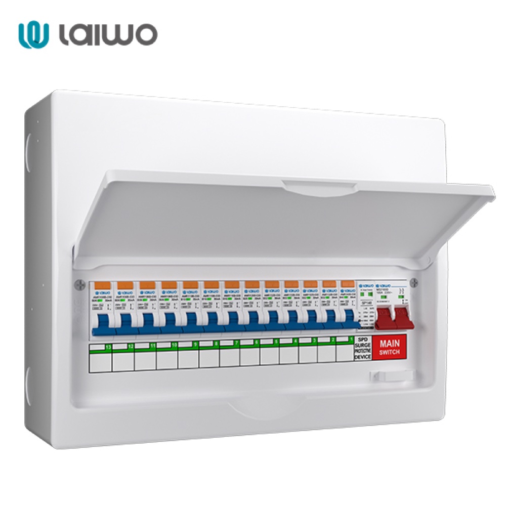 Surface Mounted SPD Populated Consumer Unit